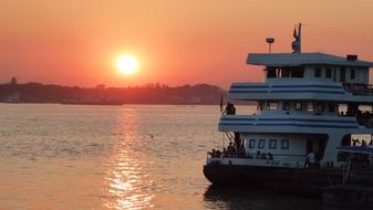 Myanmar Boat Sunset