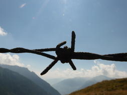 Barbed Wire and blue sky