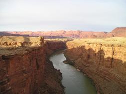 river view in the gorge in america