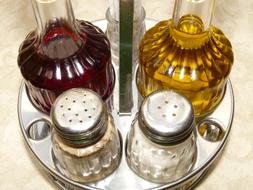 Salt and Pepper and Vinegar as a spices
