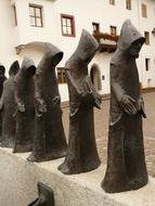 metal Monks Sculpture
