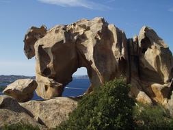 rock on the coast of Sardinia