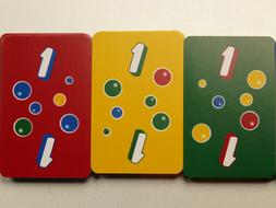 Cards Ligretto Red green yellow drawing
