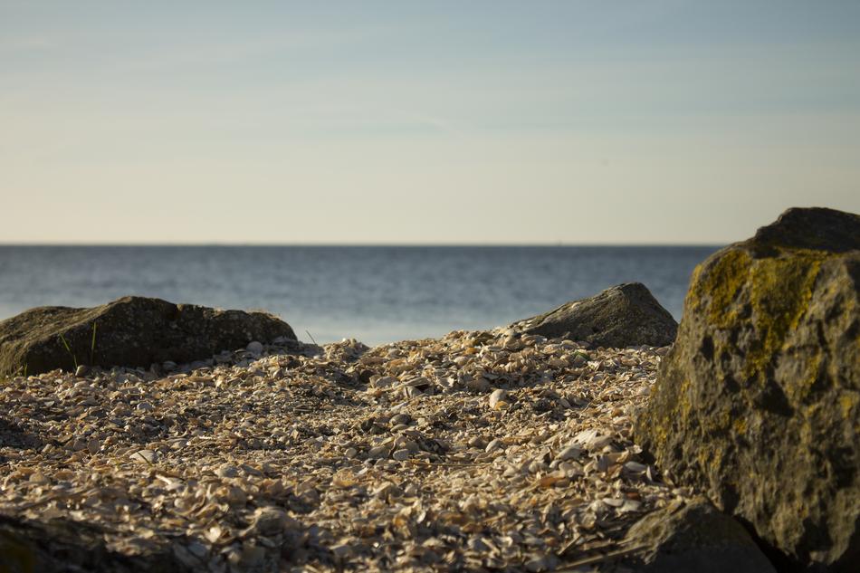 stone beach is beautiful