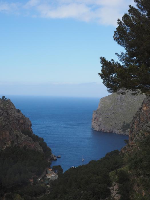 Bay on Sa Calobra beach at dusk, spain, mallorca