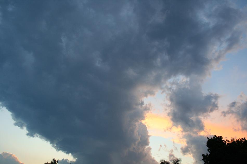 clouds against the sunset