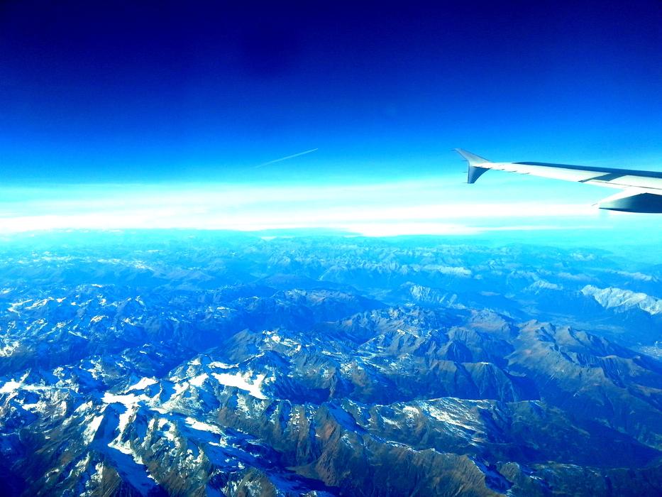 great view from the airplane window