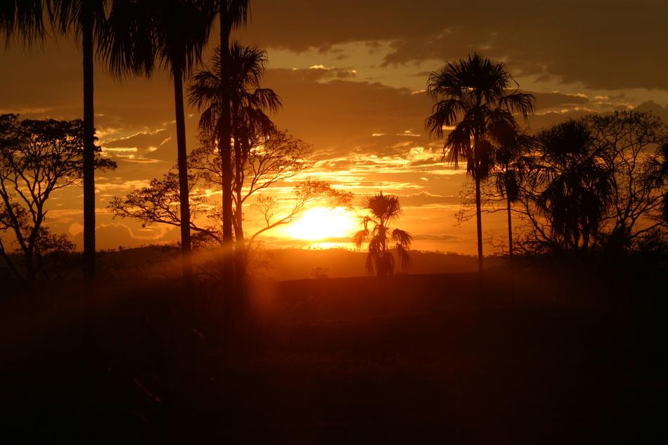Sunset Sun Red