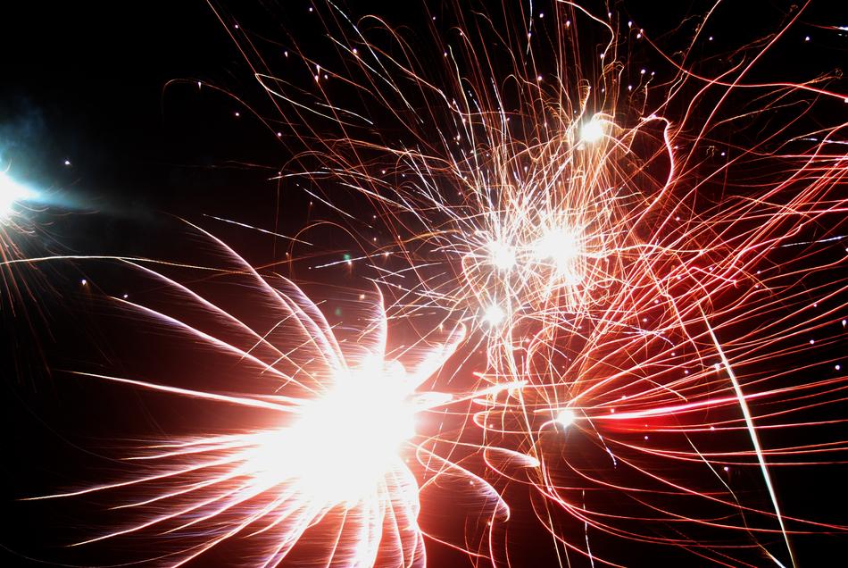 Fireworks Explode Light