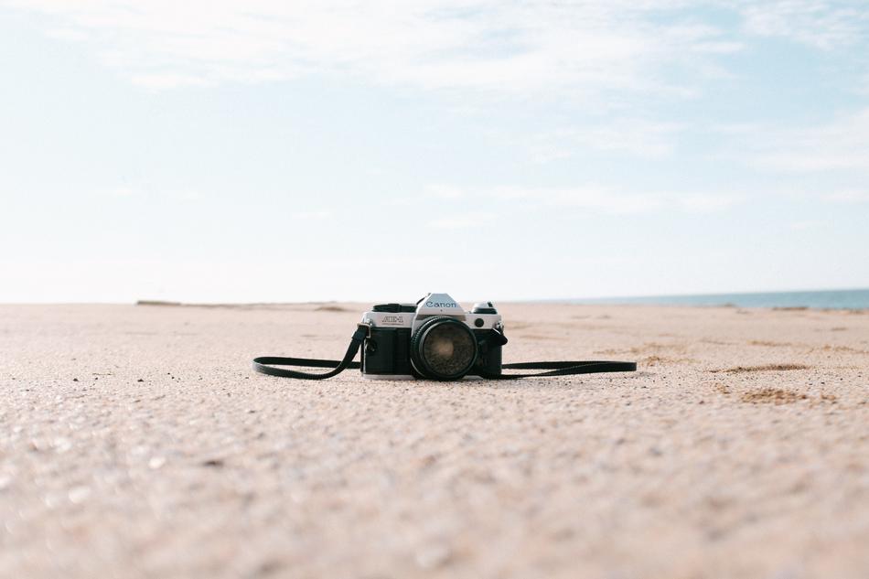 photopart on a sandy beach