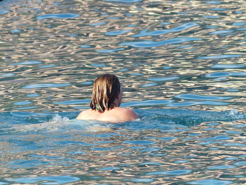 girl water lake water