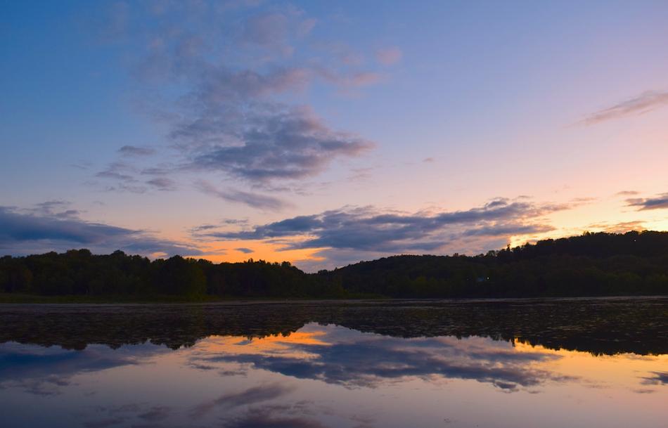 Sunset Lake Clouds