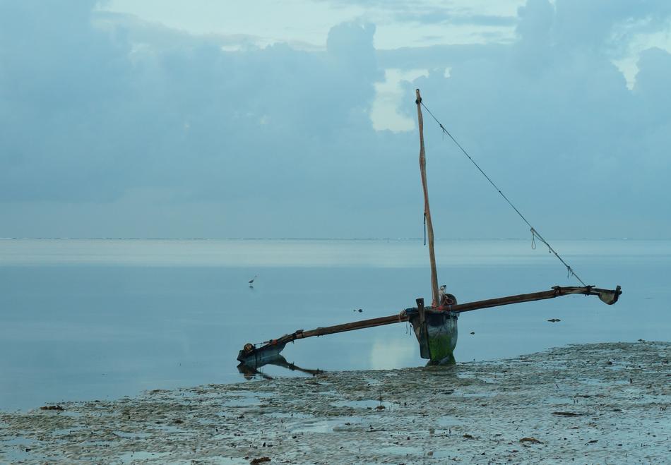 an old forgotten boat by the sea