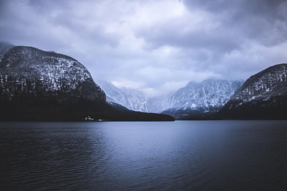 cloudy weather with mountains