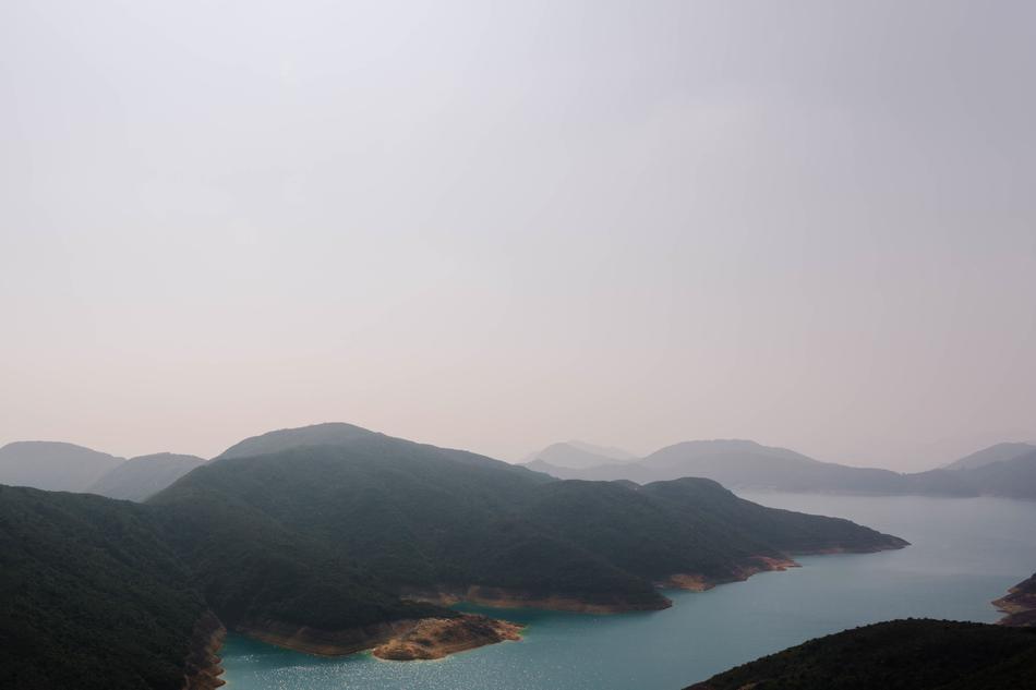 nature with mountains fog ocean fog