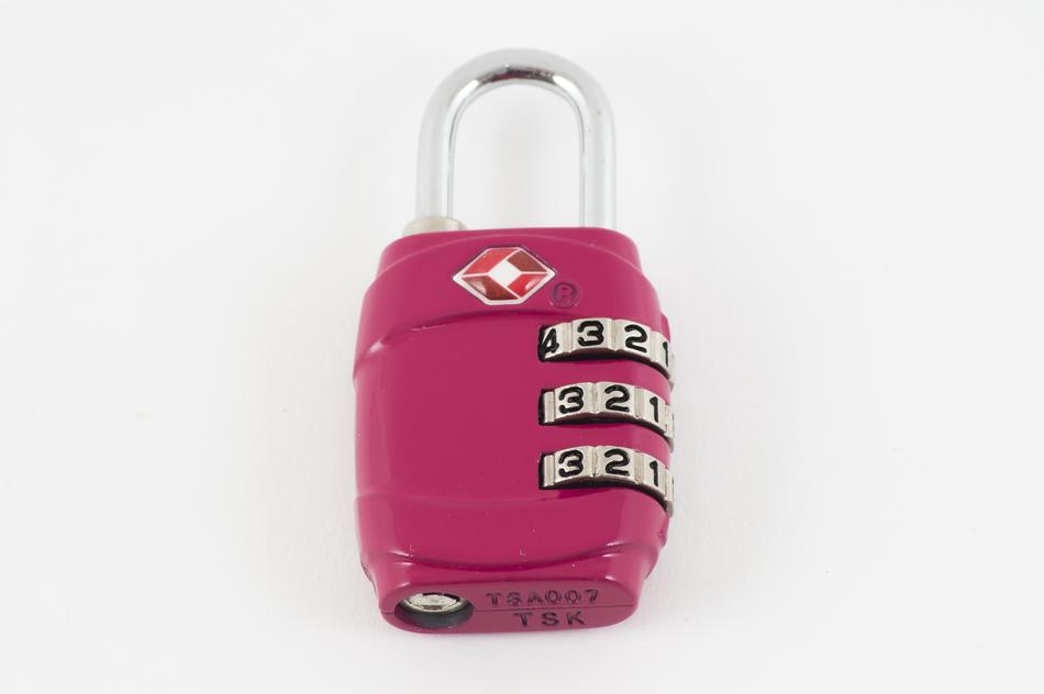 pink lock with a code
