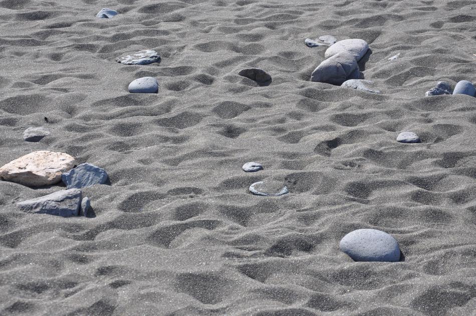 rocks beach beautiful sand