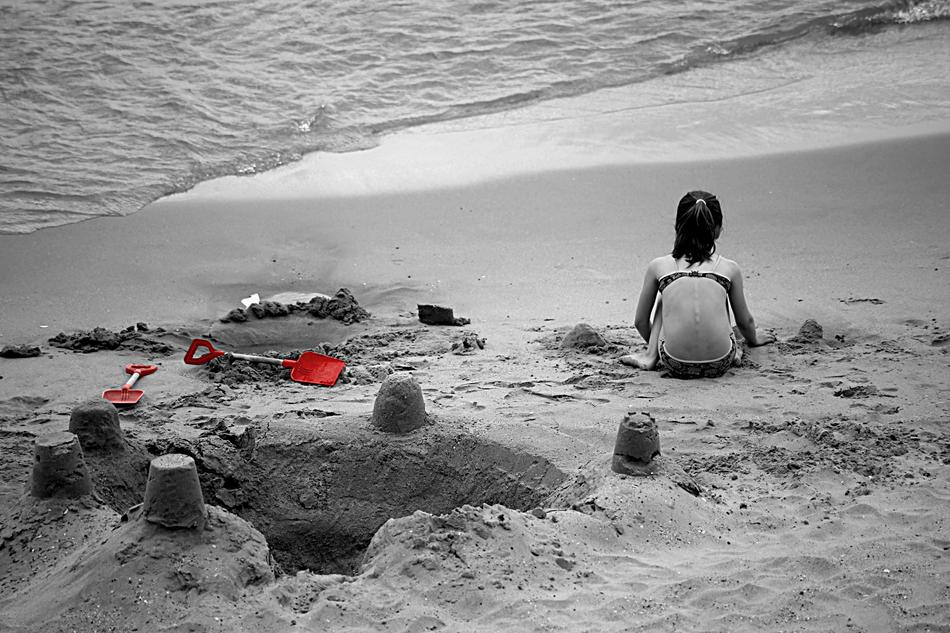 kids the beach is beautiful