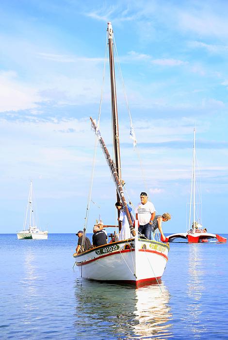 boat sailing the sea is beautiful