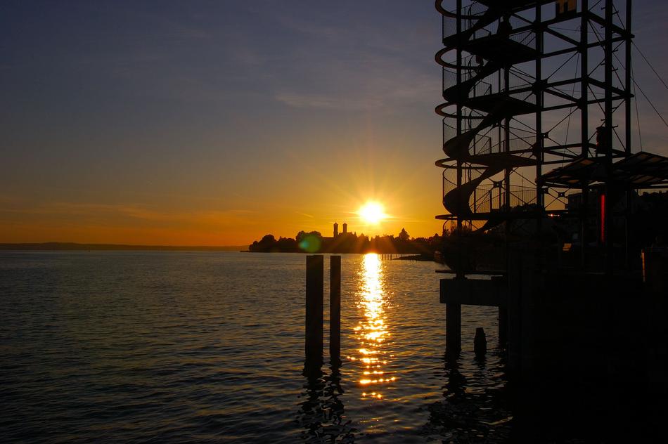 sunset sunset city view