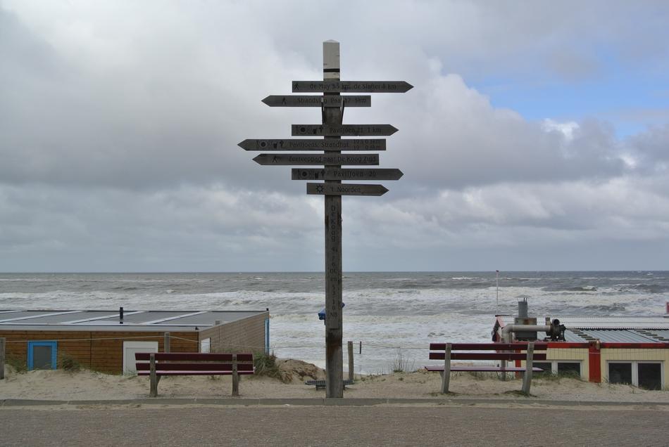 wooden street signs