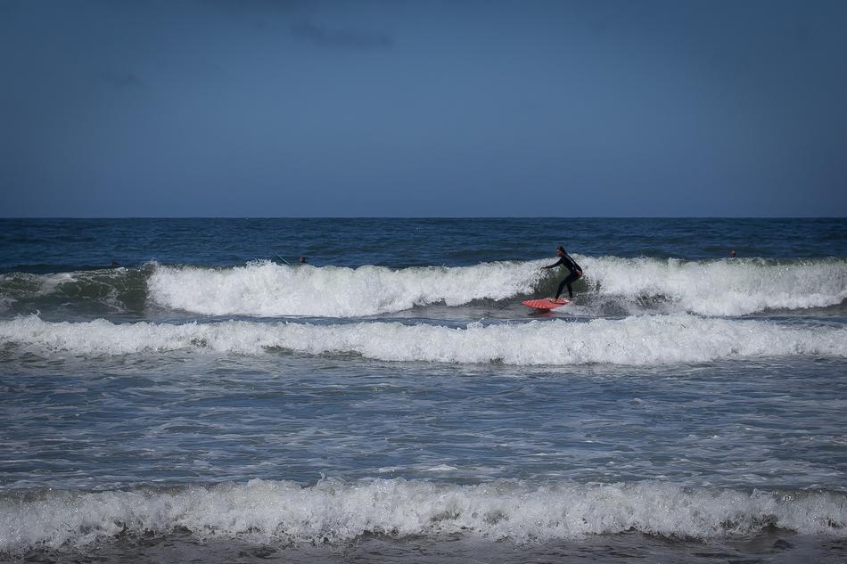 Beach Surfing Waves