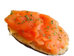 Salmon Bun Sandwich fresh