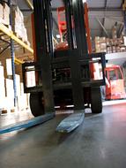 Forklift car in stock