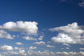 Sky Dark Blue and white