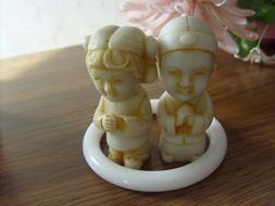 children Carved Figurine