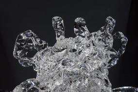 Glass Ice Art statue