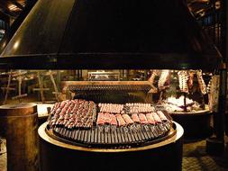 grill meat and sausages