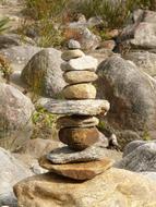 piled stone tower