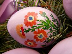Easter Egg Paint flowers