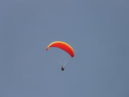 Paragliding Sky red