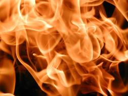 Fire Embers Hot red