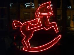 Advertisement Neon Sign horse