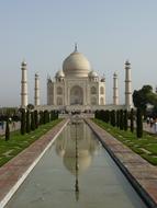 white Taj Mahal, India