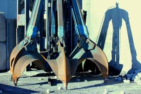 ladle at scrap yard