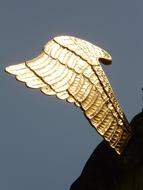 gold angel wing