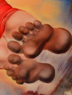 painting of feet