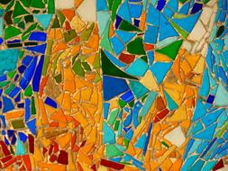 abstract mosaic in Park Guell