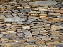 mixed-stone wall