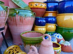 clay Pots Vessels colors