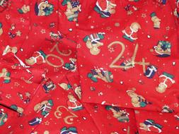 Christmas Calendar Bag red