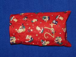 Christmas Calendar, red Bag with print