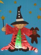 Magic Wand wizard in a Hat