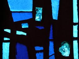 Glass Window blue