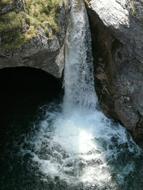 photo of a waterfall in a gorge