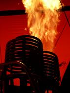 red Burner Gas Flame